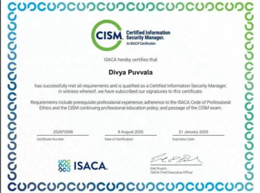 ISACA Certificate 2